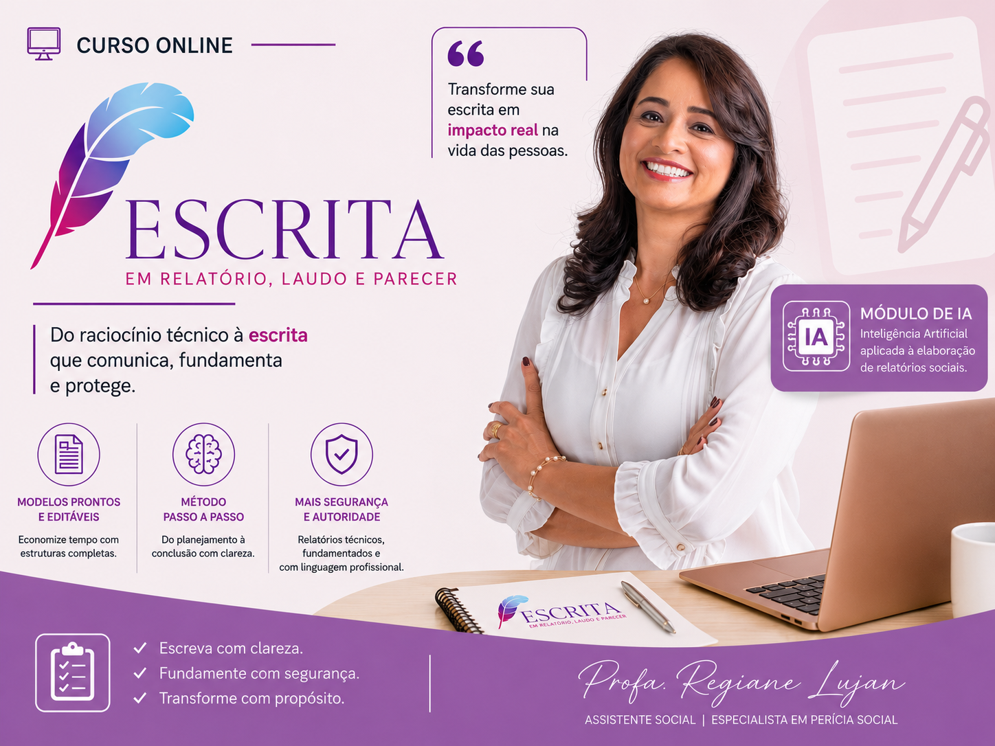 Escrita em Relatórios, Laudos e Pareceres + RegIA