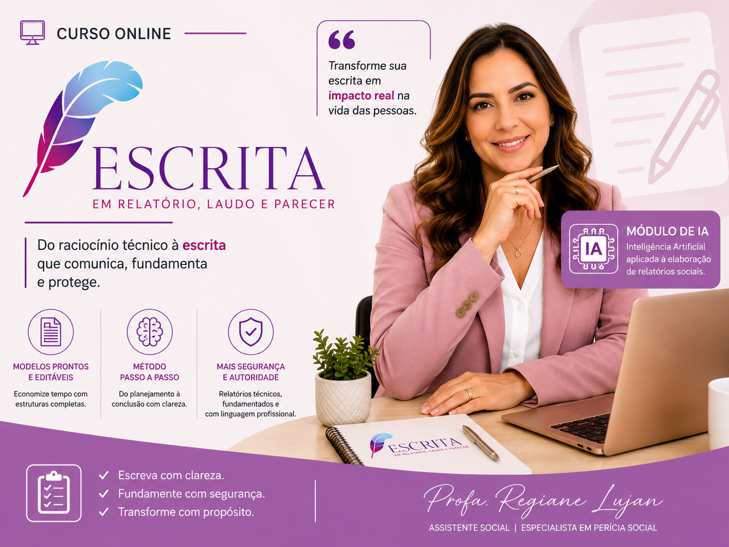 Escrita em Relatórios, Laudos e Pareceres + RegIA