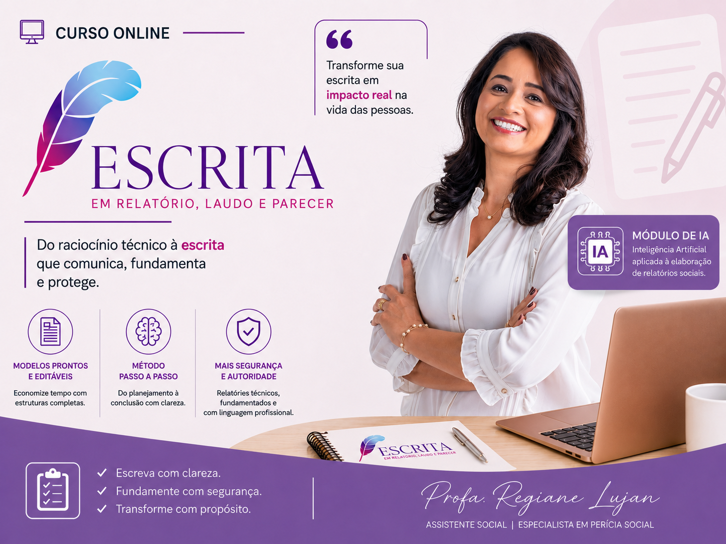 Escrita em Relatórios, Laudos e Pareceres + RegIA